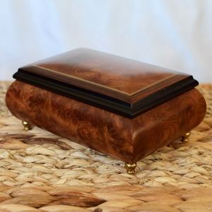 Vintage Italy Sorrento Musical Jewelry Box